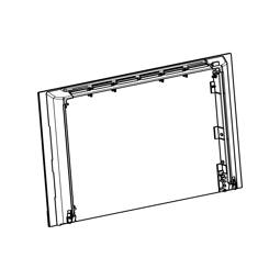 FRONTSCHEIBE,SCHWARZ,594X464MM