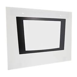 White Oven Outer Door Glass Assembly