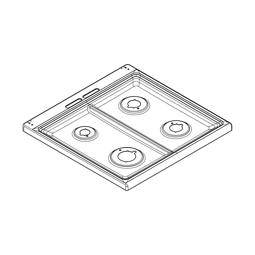 work top, black, 594x590mm