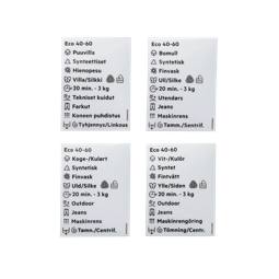 programme plate,adhesive,DA,NO,FI,SV