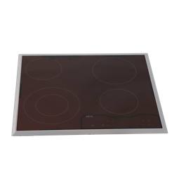 glasplaat met kader, inox, AEG, 576x516mm