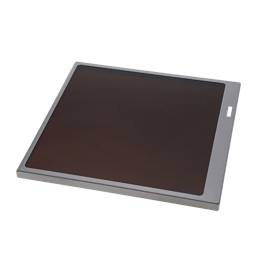 GLASPLATTE MIT RAHMEN,SILBER,6