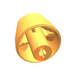 knob, white