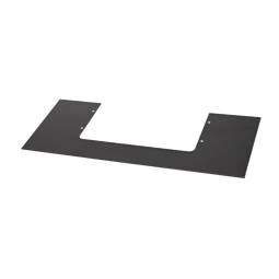 glass panel, lower, black, 898x375 4mm ITB_703