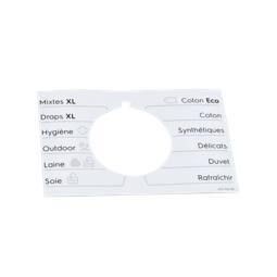 programme plate, knob, adhesive