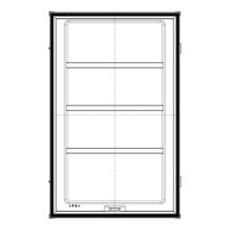 freezer door, white, 531x842.5mm