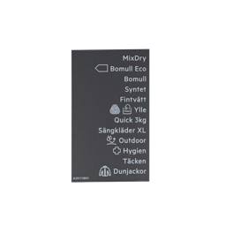 programme plate, adhesive