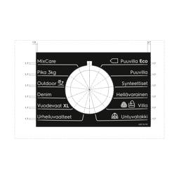 programme plate,knob,adhesive,FI