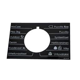programme plate,knob,adhesive,FI