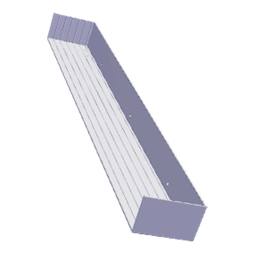 spacer, back, black, 548x65
