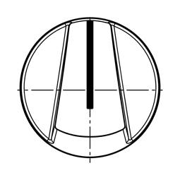 manopola, programmi, serigrafato