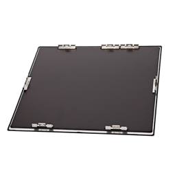 GLASPLATTE MIT RAHMEN,INOX,AEG