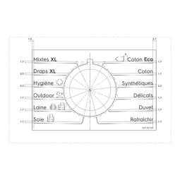 programme plate, knob, adhesive