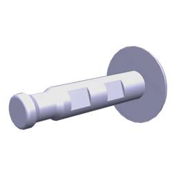 Bouton-poussoir blanc pour unité de commande de four