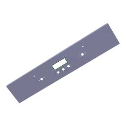 BEDIENBLENDE,INOX,60CM, SET, 2
