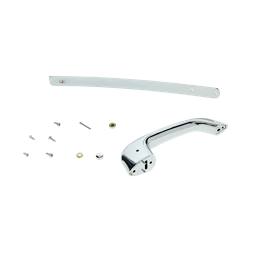 handle, refrigerator door, silver,