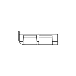 stopp, hylla glas-, vänster, 7801, 50x18.15mm