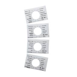 programme plate,knob,adhesive,DA,SV,NO,FI