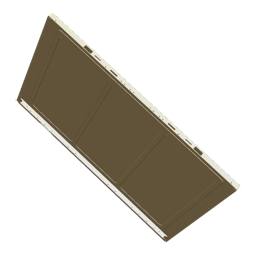 sidopanel, höger, rostfri, 509.3x717mm