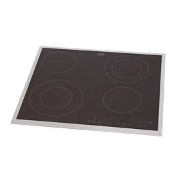 GLASPLATTE MIT RAHMEN,INOX,VOS