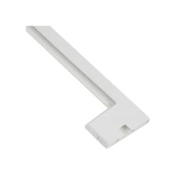 Baguette pour rebord frontal de clayette en verre de réfrigérateur