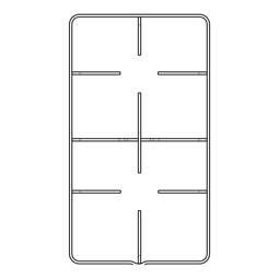 GITTER,PFANNENAUFLAGE,BURNER +