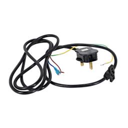 power cable, black