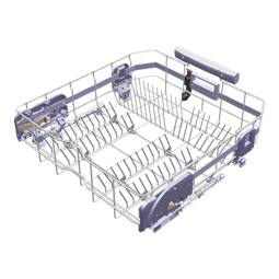 Cestello inferiore per lavastoviglie con rotelle - ComfortLift©