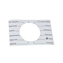 programme plate, knob, adhesive, EN