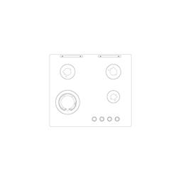 work top, black, AEG, 590x520mm