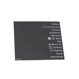 programme plate, adhesive