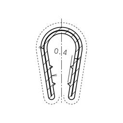 Enjoliveur,l=516mm