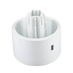 knob, white