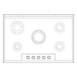 work top, inox, AEG, 744x510mm