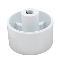 knob, white,