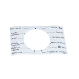 programme plate,knob,adhesive,FI