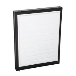 freezer door, assembly, black, 744x595mm