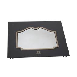 front glass, black, Electrolux, 594x466mm