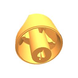 knob, white