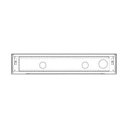 BEDIENBLENDE,INOX,60CM,SET,2K