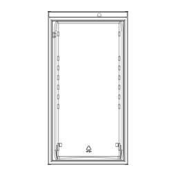 Witte koelkastdeur - 538x1032mm