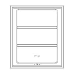 Deur voor diepvriezer - Wit - 538x627mm