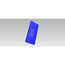 front panel, Box freezer, neutral, 7504, H201mm