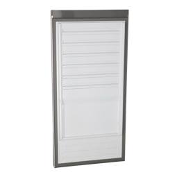 KÜHLSCHRANKTÜR,SATZ,INOX,1206X