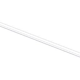 list kant-, hylla glas-, front, 7820, 457mm