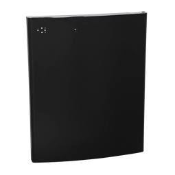 freezer door, assembly, mat black, 760x605mm